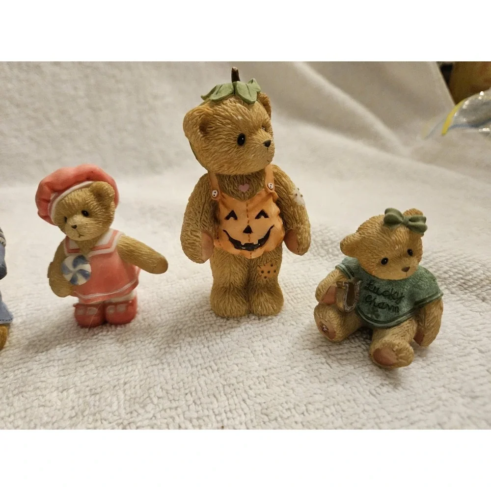 Vintage Enesco‎ Cherished Teddies 90s Figurines Lot Of 6 Dances With Wolves